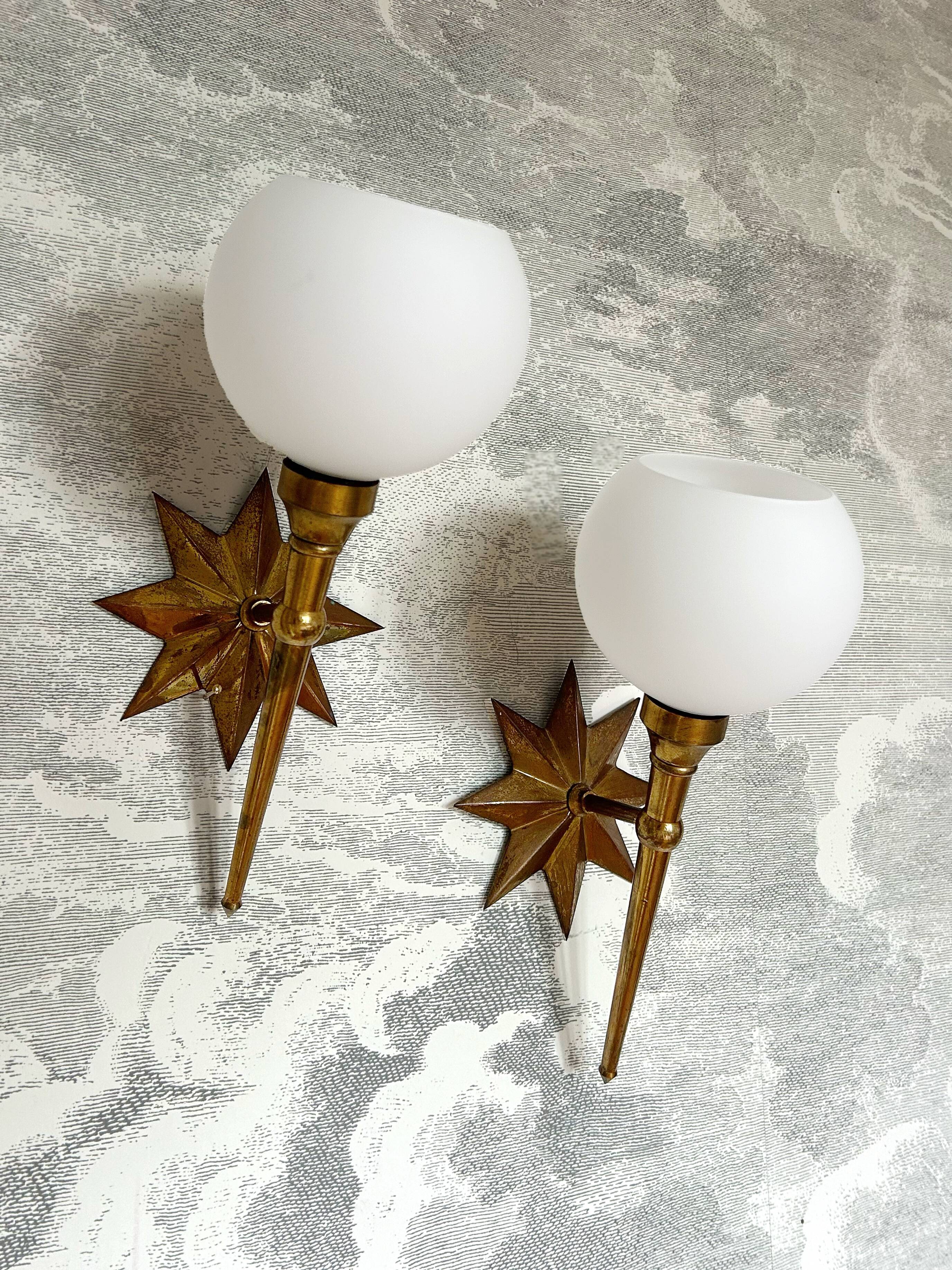 Arlus style wall lights - Lunel
