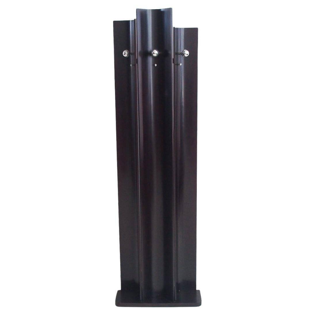 Italian lacquered wooden coat rack, 1970s