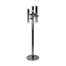 Tubular chrome floor lamp, Italy