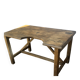 Old workshop desk made of solid wood