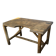 Old workshop desk made of solid wood