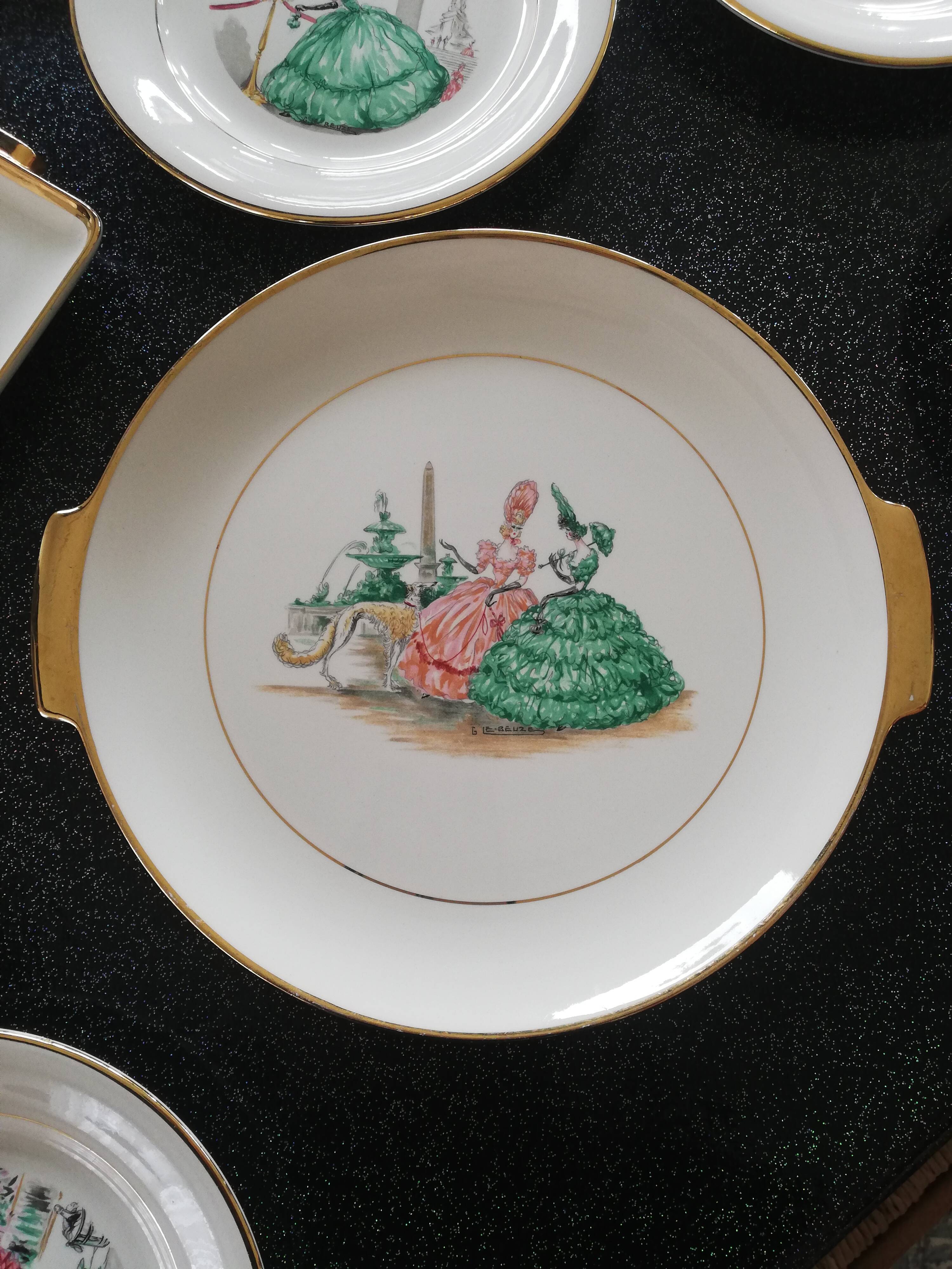 Service to dessert villeroy and boch "Promenade à Paris"