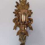 Pair of carved giltwood sconces, Italy