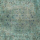 Blue overdyed oriental vintage carpet handmade wool area rug- 151x208cm