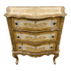 Commode Arbalète 3 tiroirs bois doré style Renaissance Italienne