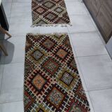 Pair of handcrafted Berber rugs - Handmade in Morocco - Superior quality