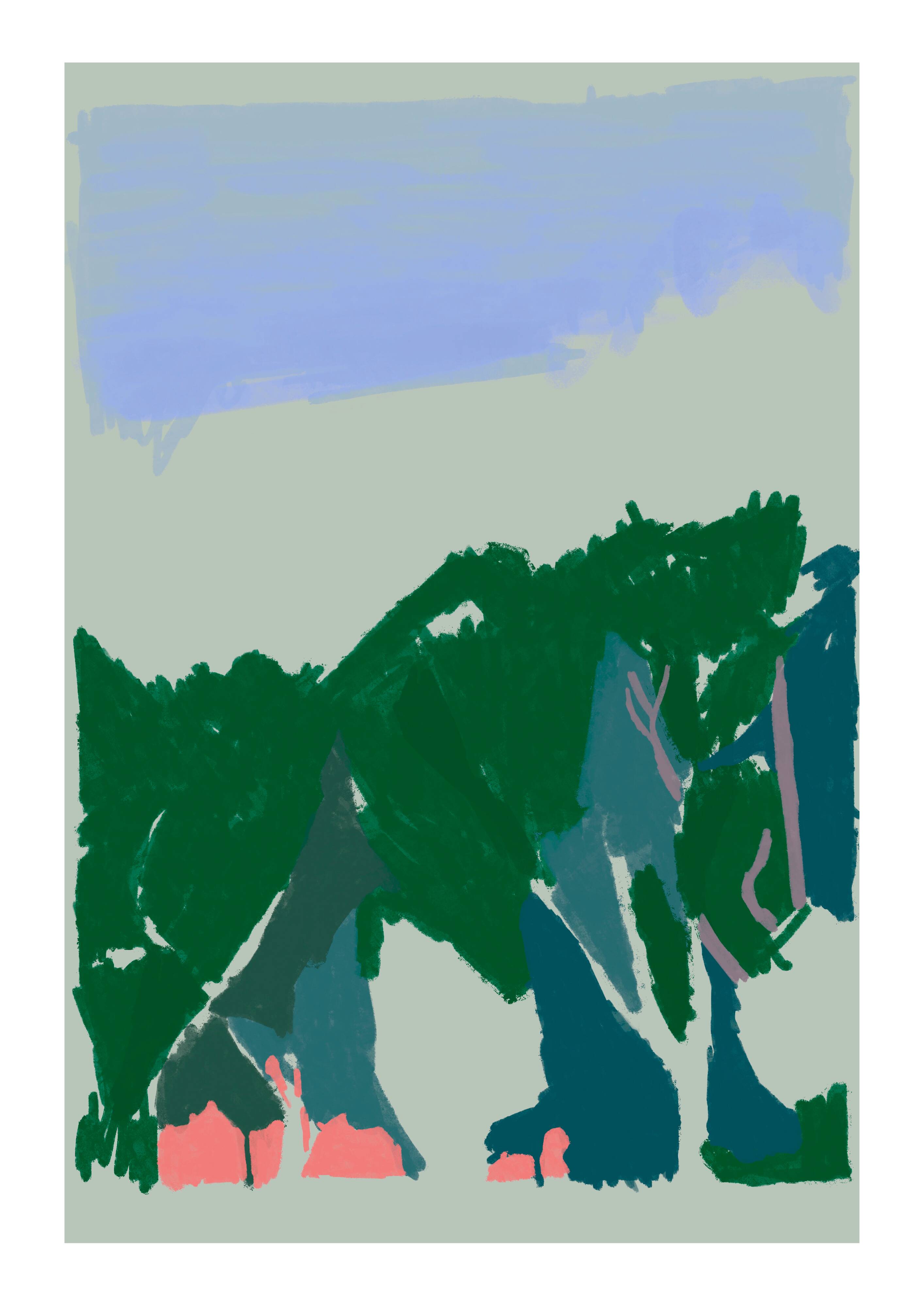 Les Arbres - Illustration A4