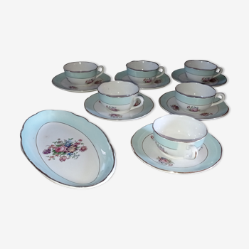 Lot tasses Sarreguemines Opaque Henriette