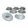 Set of Sarreguemines Opaque Henriette cups