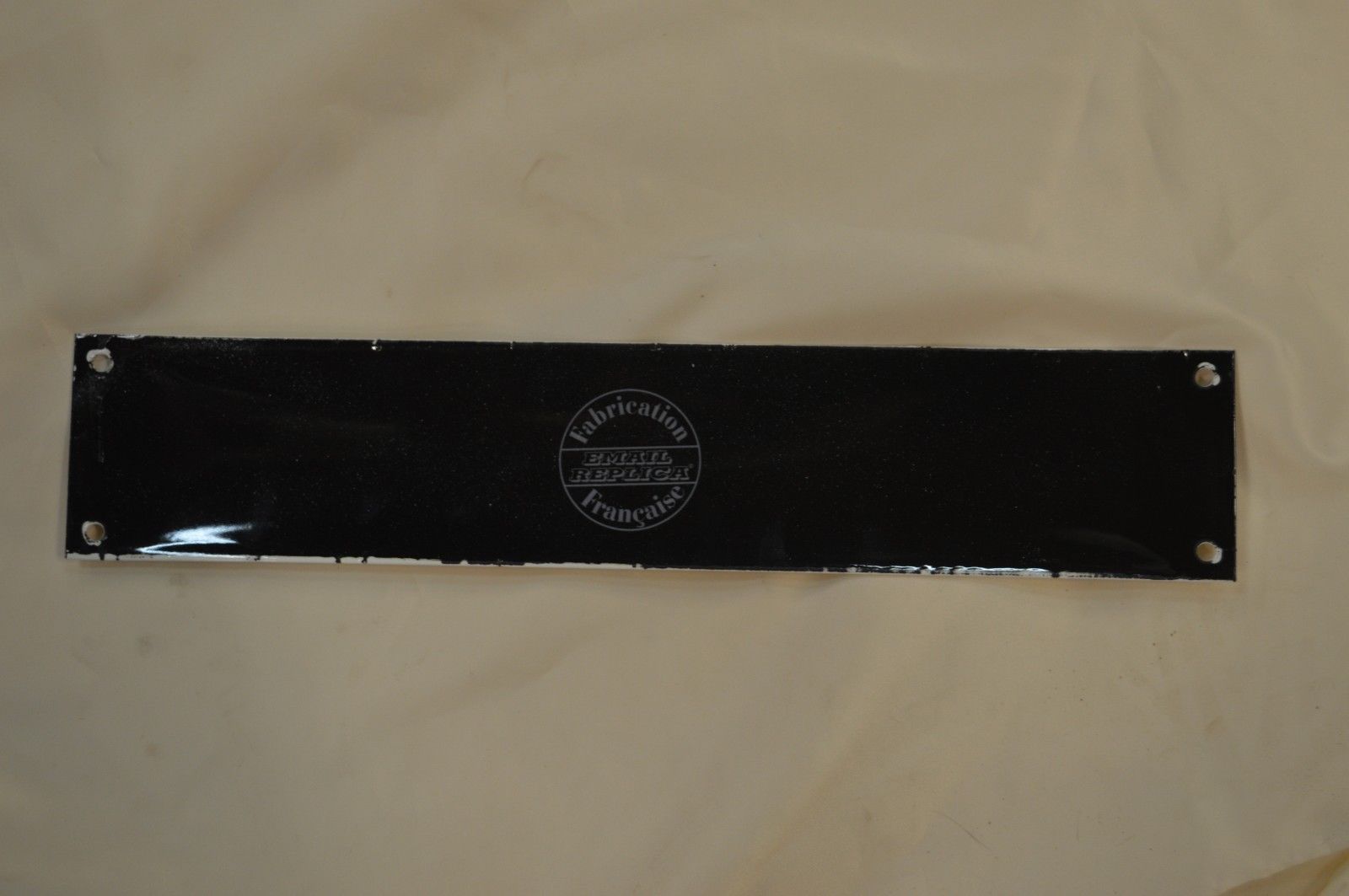 Enamelled plate workshop velosolex