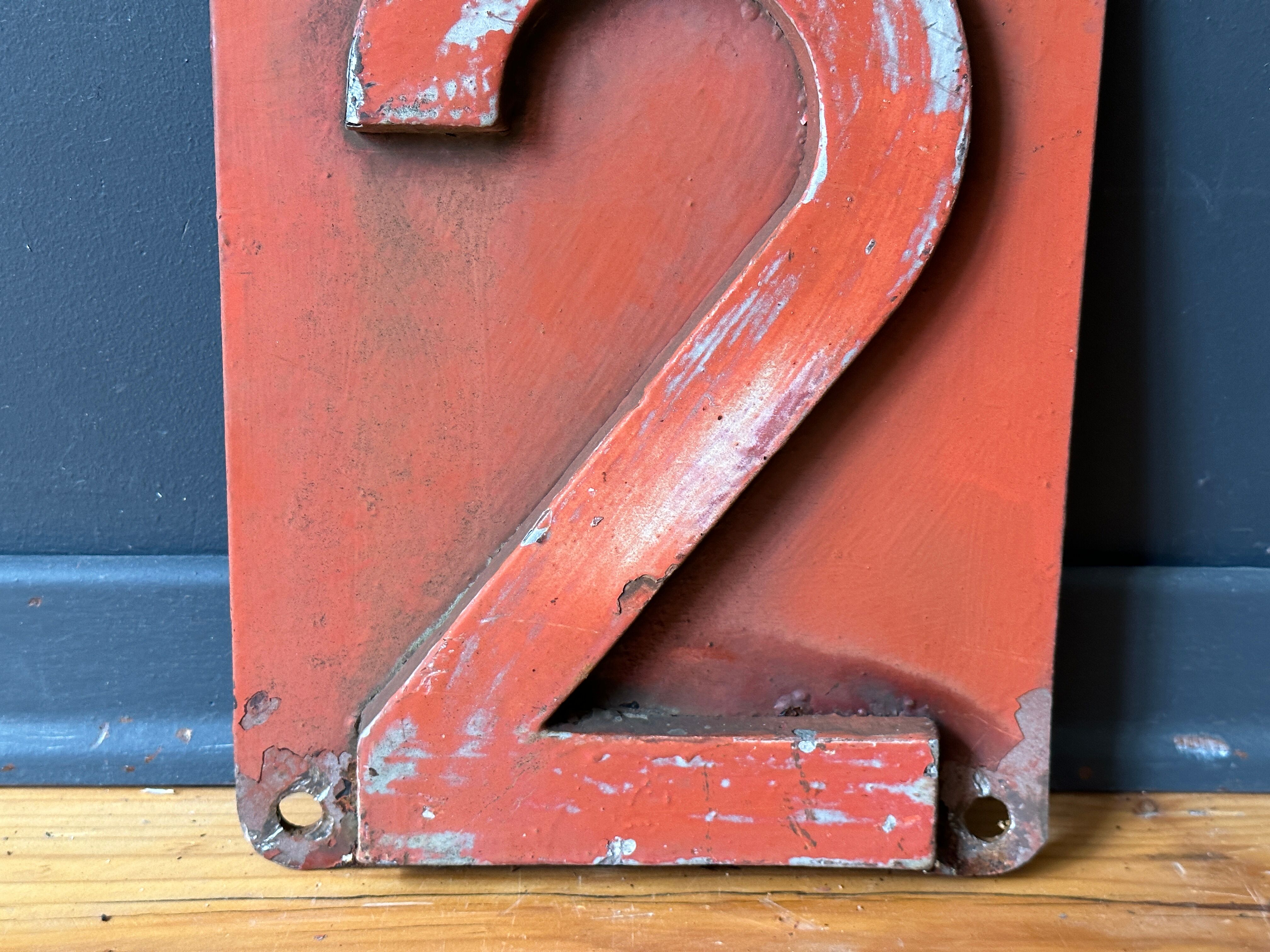 Vintage 1970's 2nd class railroad car plate