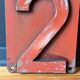 Vintage 1970's 2nd class railroad car plate