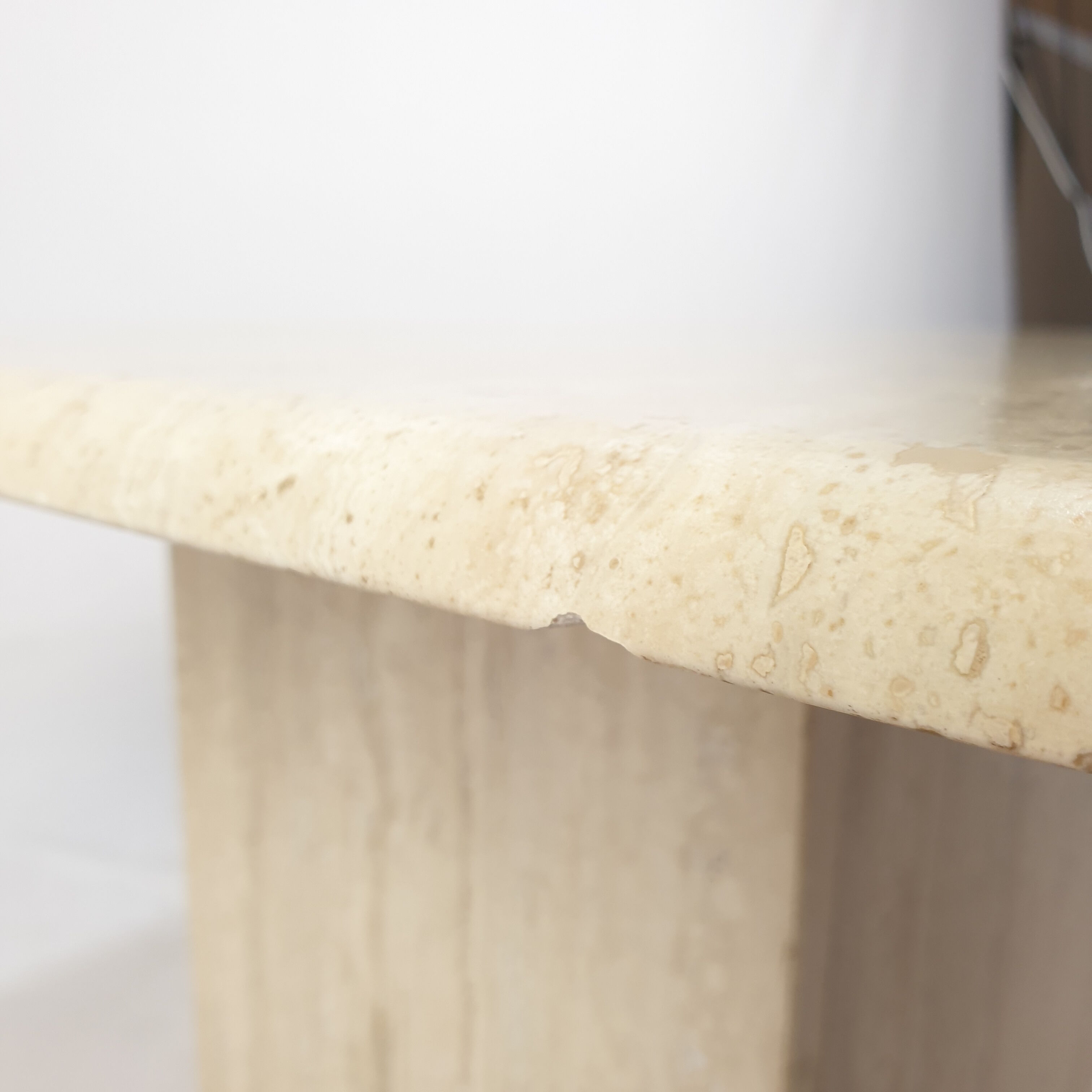 Mid-Century Italian Travertine Coffee Table, 1980s