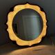 PAN Keramik illuminated ceramic wall mirror, West Germany, 1970s