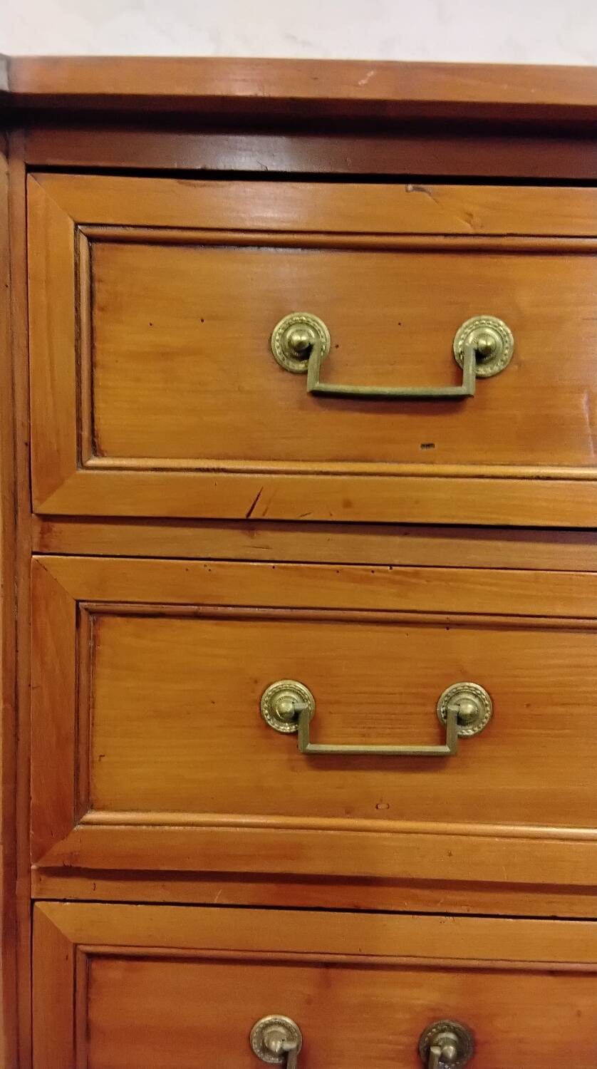 Louis XVI style walnut chest of drawers