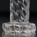 Lot of 5+2 Mid Century Twisted Knife Rests Cristallerie de Sevres Crystal Depose