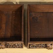 Oratory in solid walnut, Neo-Gothic Renaissance style – Late 19th century