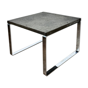 Vintage coffee table slate top
