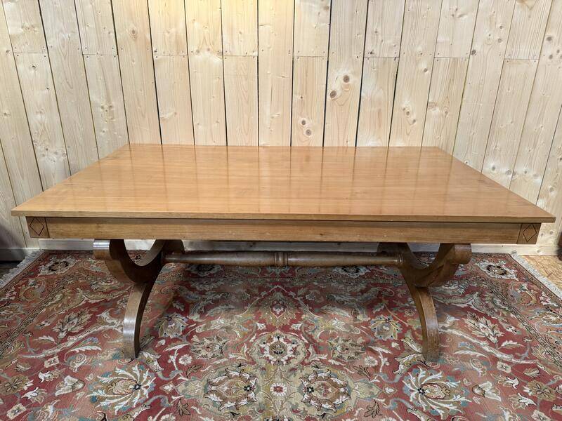 Table de salle à manger style Empire pieds "Curule"