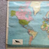 Old world map planisphere Royal Interocean Lines
