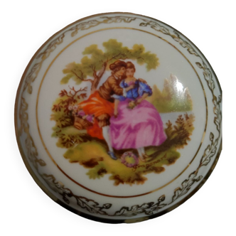 Boîte à bijoux en porcelaine de Limoges - Fragonard