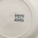 2 “Lamartine” ironstone soup plates from Salins