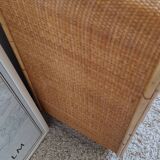 Vintage rattan chest of drawers