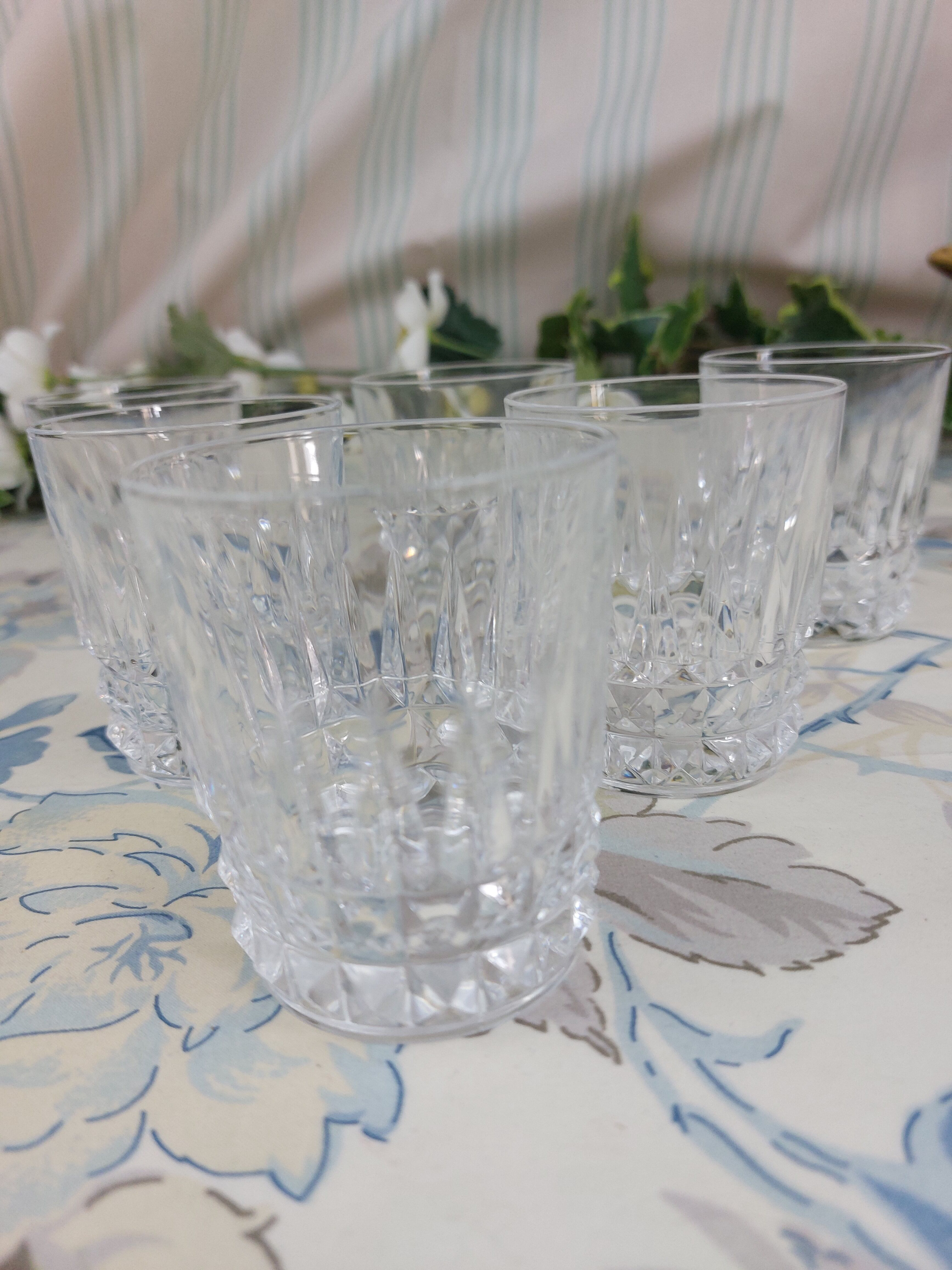 Set de 6 verres en cristal