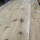 Table de métier drapière sapin décapé 3m