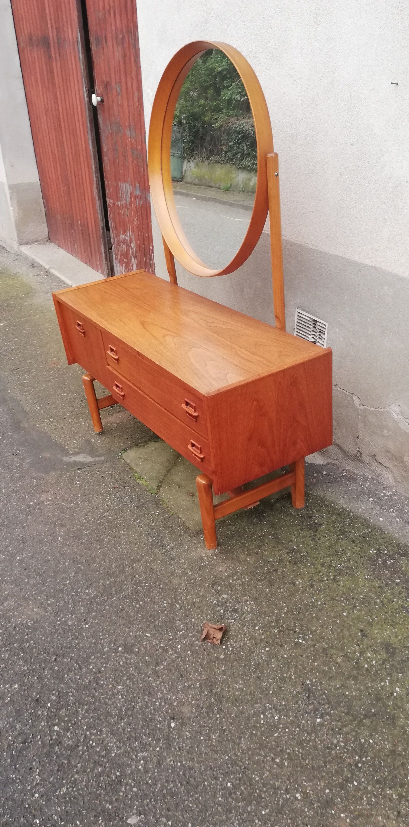 Scandinavian teak dressing table