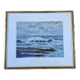 Gardey Germaine, Marine Gouache Rocky Coast circa 1970