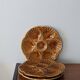 Set of 3 vintage brown Sarreguemines majolica oyster plates.