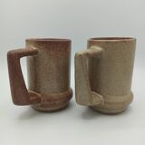 Stoneware mugs, 70s