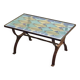Vintage stained glass coffee table 1960
