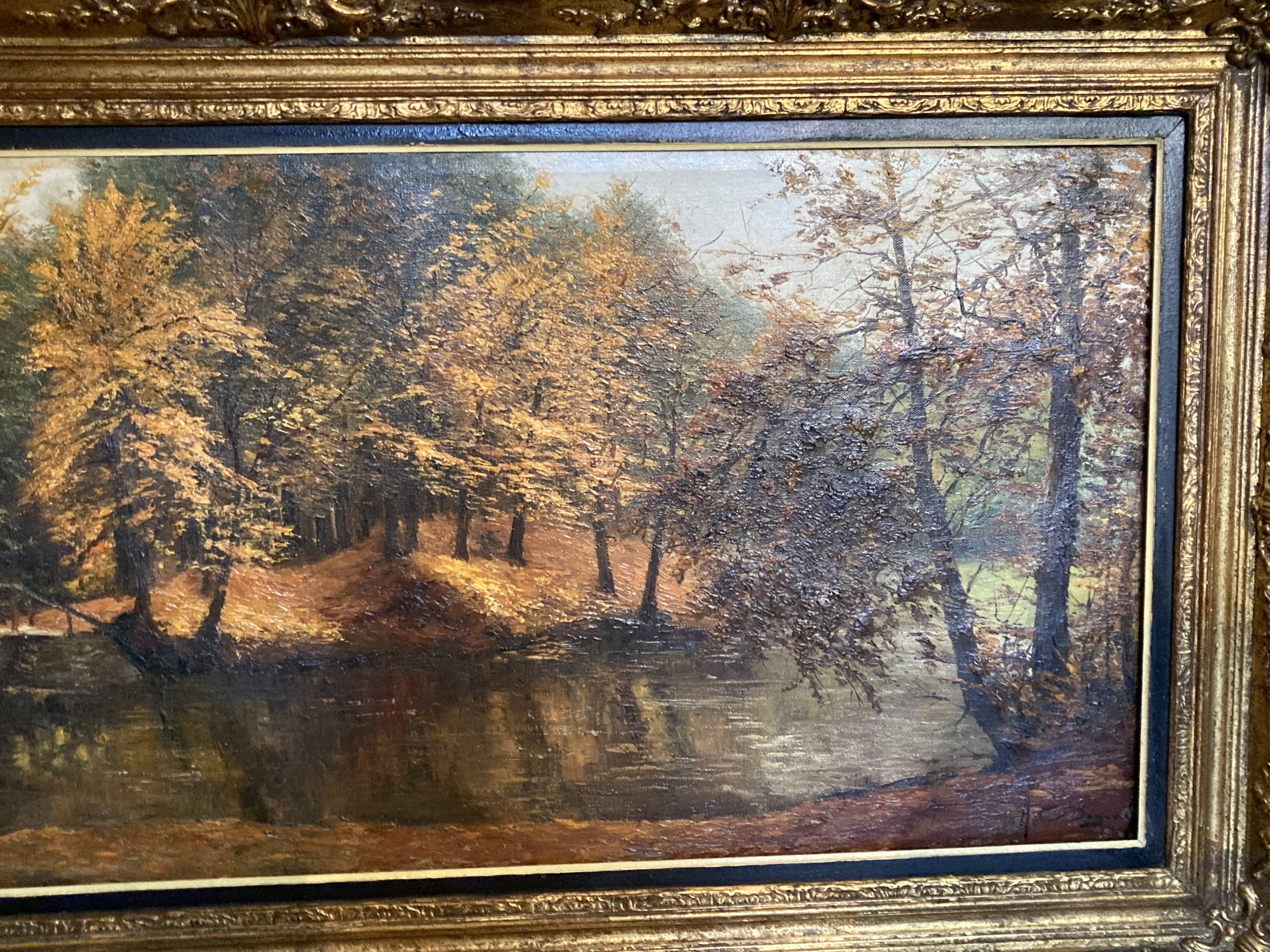 Dozinel _ The Pond of Drowned Children - oil on framed canvas