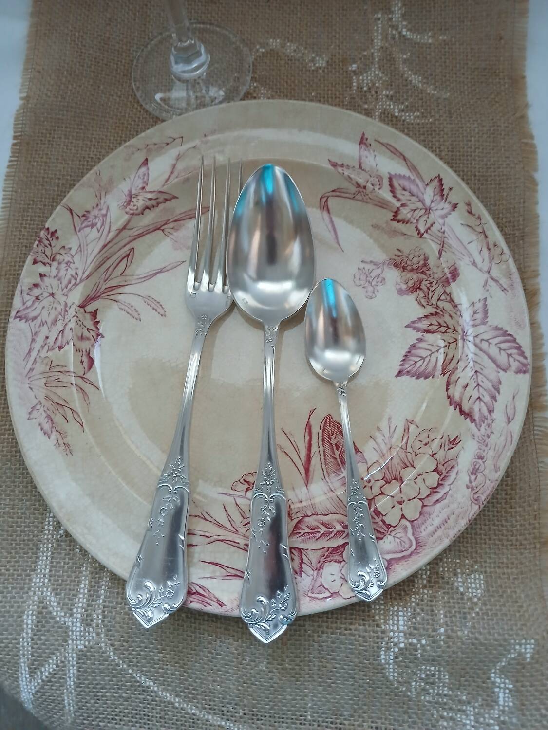 36 antique silver-plated cutlery sets "Boulenger"