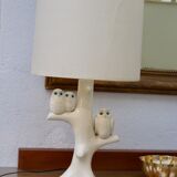 Owls ceramic lamp