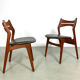 Teak dining chairs by Erik Buch Denmark 1960s