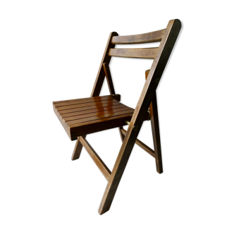 Chaise enfant, en bois, pliante, années 70