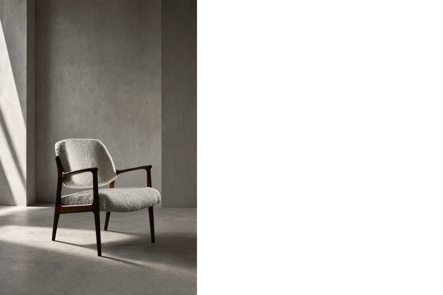 Fauteuil en teck vintage scandinave des années 50 de Bröderna Anderssons
