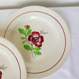 4 assiettes dessert de Digoin Sarreguemines modèle Beaucaire 210844