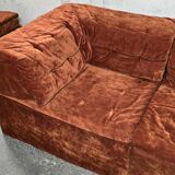Vintage Modular 2-Seater Sofa by Hans Hopfer for Roche Bobois, 1972