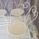 Lot of 6 metal garden seats