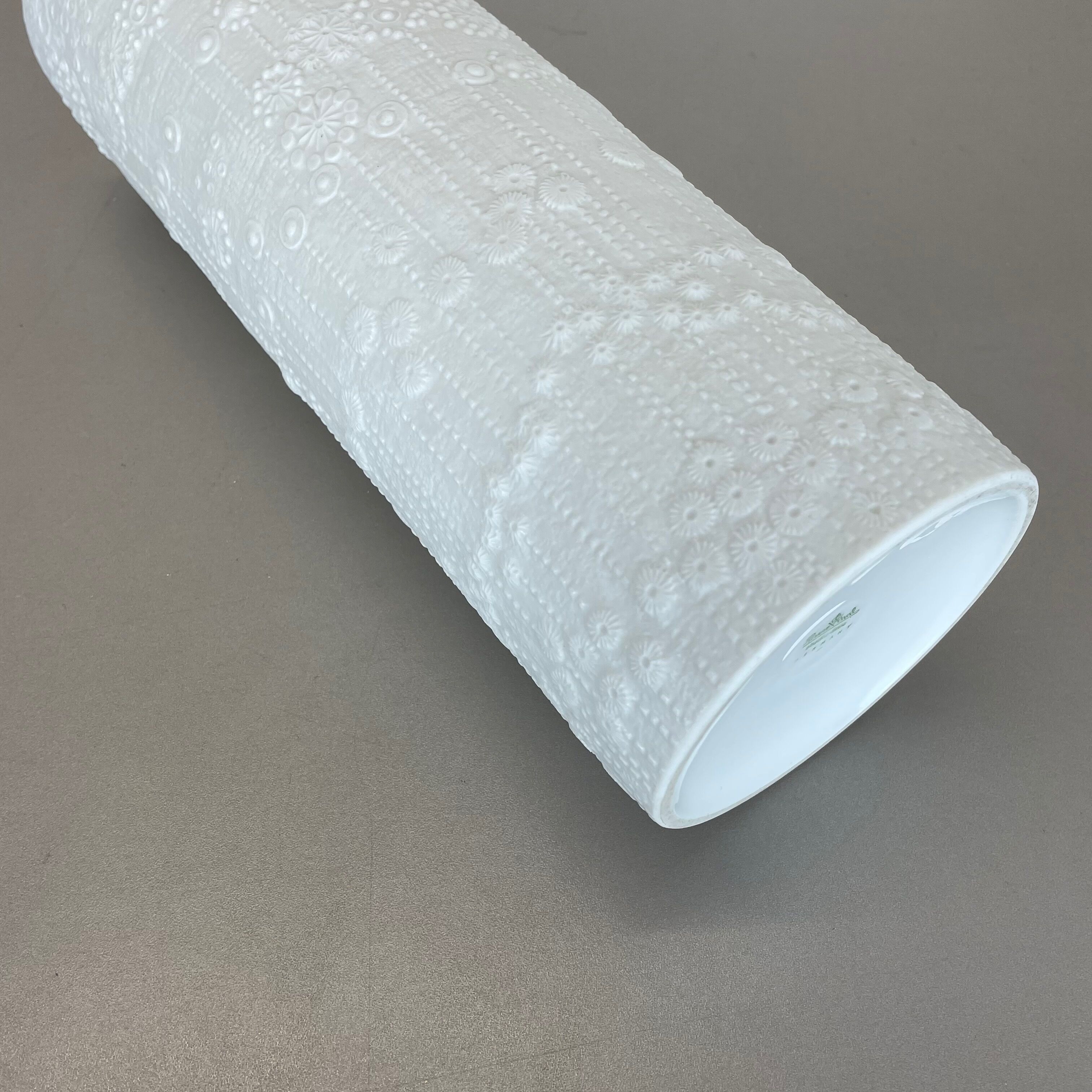 Large OP Art Vase Porcelain Vase by Martin Freyer for Rosenthal, Germany