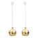 Helge Zimdal two ceiling lamps "Löken" Sweden 1970s