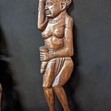 Pair of carved wooden panels