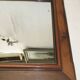 Louis Philippe 69cm silver-plated wooden mirror with gilded thread to hang