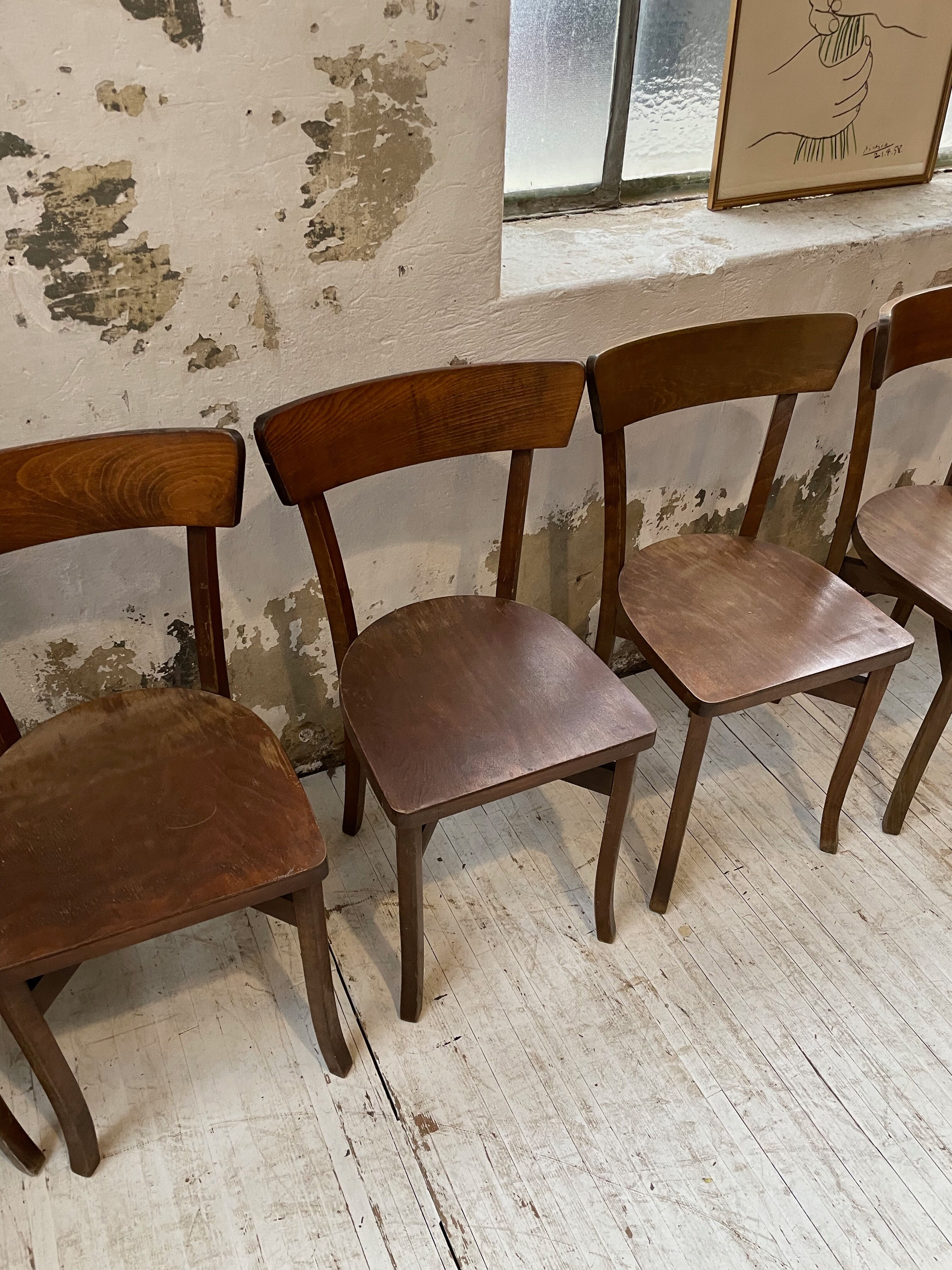 6 Baumann bistro chairs