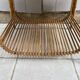 Bamboo and rattan coffee table from the 1960s.