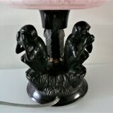 Art deco lamp symbol of the three monkeys